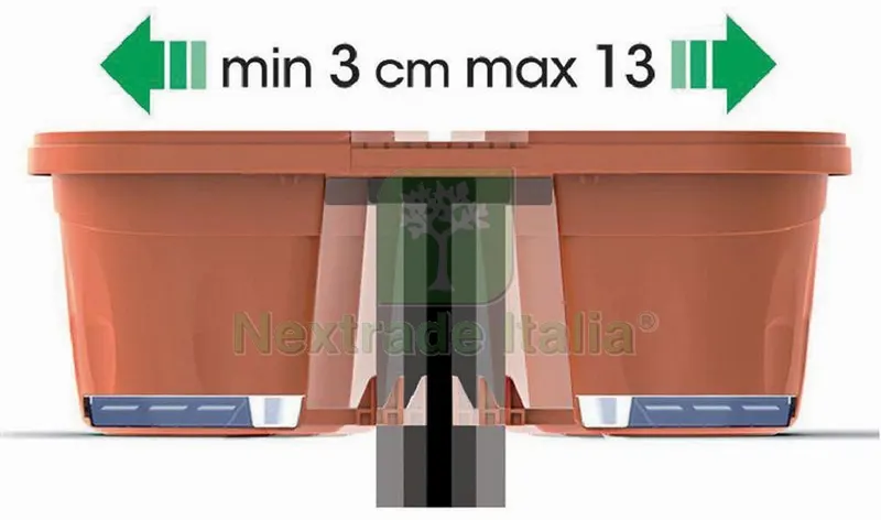 Fioriera Rettangolare Doppia Klunia Col. Terracotta cm. 40x19,8x18,5 h — Vasi e fioriere — rif. FERX.VIT53104 — foto 3 Fioriera Rettangolare Doppia Klunia Col. Terracotta cm. 40x19,8x18,5 h — Vasi e fioriere — rif. FERX.VIT53104 — foto 3
