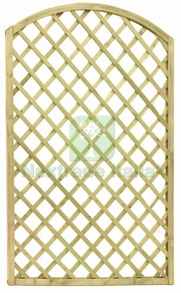 PANNELLO GRIGLIATO CON ARCO IN LEGNO cm.180x160/180 h — Griglie e grigliati — rif. FERX.VIT55685 PANNELLO GRIGLIATO CON ARCO IN LEGNO cm.180x160/180 h — Griglie e grigliati — rif. FERX.VIT55685