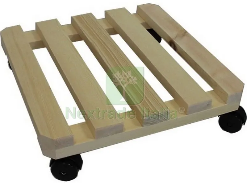 PORTAVASO MOBILE IN LEGNO SCURO CON RUOTE cm.34x34 — Vasi e fioriere — rif. FERX.VIT46867 PORTAVASO MOBILE IN LEGNO SCURO CON RUOTE cm.34x34 — Vasi e fioriere — rif. FERX.VIT46867