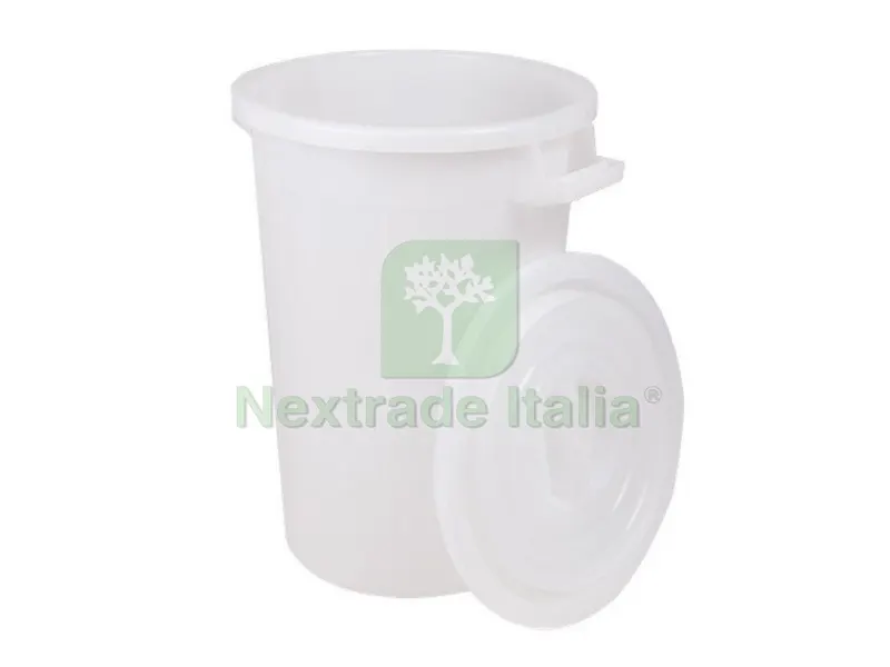 Bidone per Immondizia Sovrapponibile Col. Bianco lt.100 (h. cm. 66) — Casalinghi e organizzazione — rif. FERX.VIT42479 Bidone per Immondizia Sovrapponibile Col. Bianco lt.100 (h. cm. 66) — Casalinghi e organizzazione — rif. FERX.VIT42479