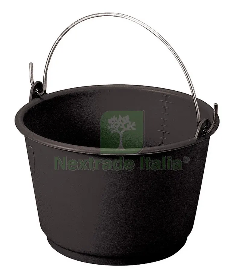 10PZ SECCHIO IN PLASTICA GRADUATO lt. 18 - col. Nero — Casalinghi e organizzazione — rif. FERX.VIT33842