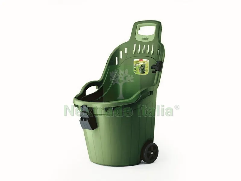 CARRIOLA MULTIUSO HELPY CART cm. 59,5x53X88,5 h col. verde bruno — Attrezzi da giardino — rif. FERX.VIT47244
