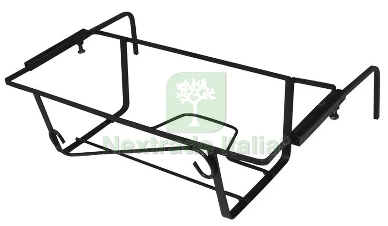 5PZ PORTAVASO DA BALCONE REGOLABILE NERO cm. 50 — Vasi e fioriere — rif. FERX.VIT29023 5PZ PORTAVASO DA BALCONE REGOLABILE NERO cm. 50 — Vasi e fioriere — rif. FERX.VIT29023