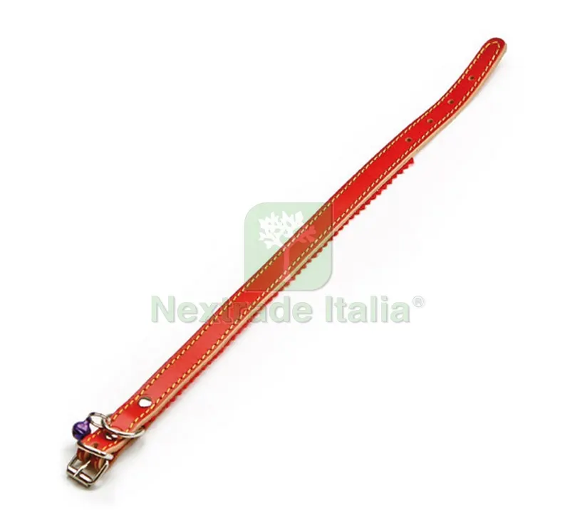 6PZ Collare in Cuoio Felpato con Campanellino x Gatto cm. 37x1,6 — Fascette e collari — rif. FERX.VIT31026 6PZ Collare in Cuoio Felpato con Campanellino x Gatto cm. 37x1,6 — Fascette e collari — rif. FERX.VIT31026