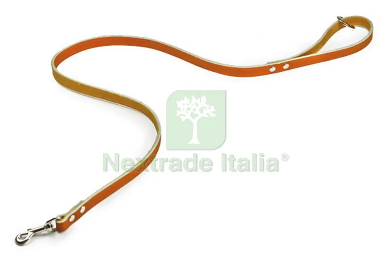 6PZ Guinzaglio in Cuoio di Bufalo cm. 110x1,5 col. Arancione — Cani — rif. FERX.VIT30864 6PZ Guinzaglio in Cuoio di Bufalo cm. 110x1,5 col. Arancione — Cani — rif. FERX.VIT30864