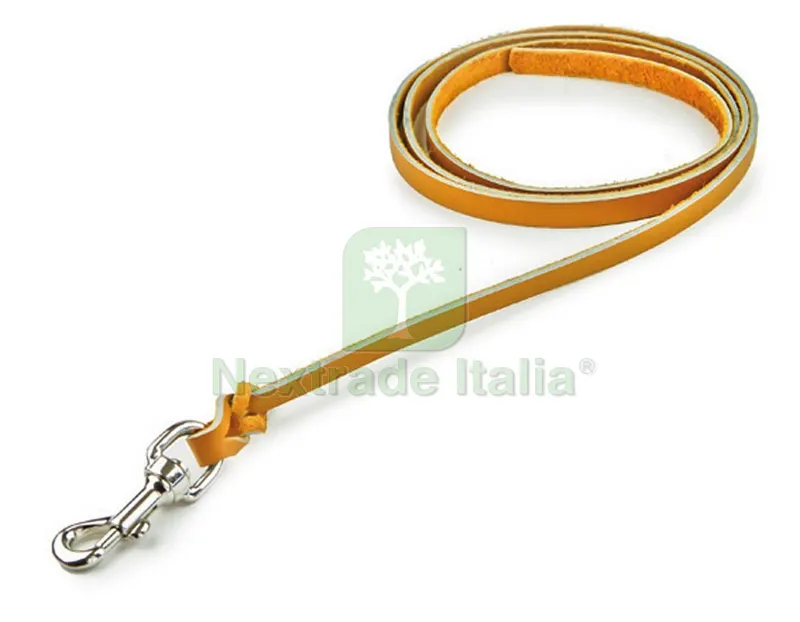 Guinzaglio in Cuoio di Bufalo cm. 200x1,3 col. Arancione — Cani — rif. FERX.VIT30989 Guinzaglio in Cuoio di Bufalo cm. 200x1,3 col. Arancione — Cani — rif. FERX.VIT30989
