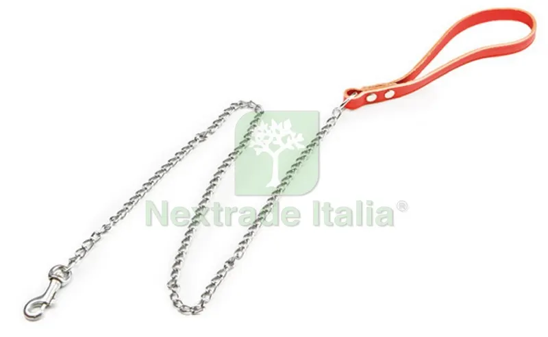 6PZ MANICO IN CUOIO CON CATENA cm. 90 (maglia piccola) col. Assortiti — Attrezzi da giardino — rif. FERX.VIT31046 6PZ MANICO IN CUOIO CON CATENA cm. 90 (maglia piccola) col. Assortiti — Attrezzi da giardino — rif. FERX.VIT31046