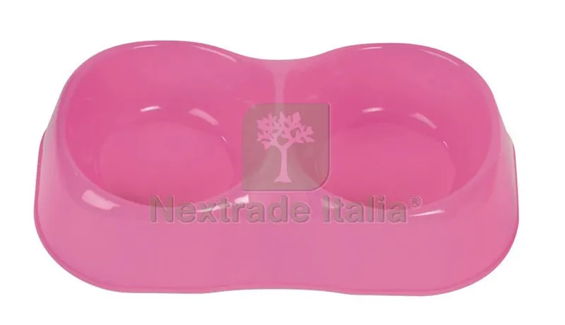 CIOTOLA DOPPIA PER CANI E GATTI MAYA DOUBLE cm. 26x15x8 h - mis. M — Cucina e coltelleria — rif. FERX.VIT31385