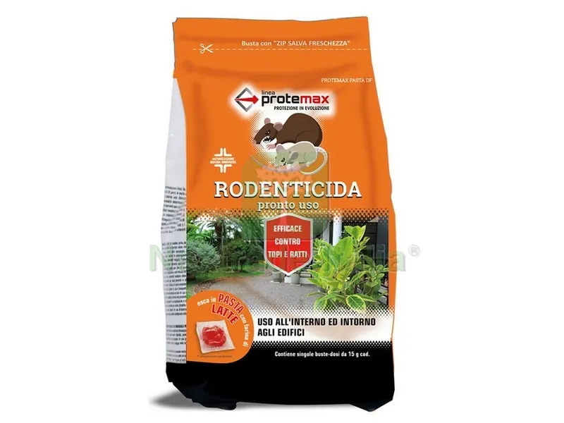 8PZ ESCA TOPICIDA IN PASTA ROSSA 1 busta kg. 1,53 (buste dosi da gr. 15) — Disinfestazione e controllo nocivi — rif. FERX.VIT46145 8PZ ESCA TOPICIDA IN PASTA ROSSA 1 busta kg. 1,53 (buste dosi da gr. 15) — Disinfestazione e controllo nocivi — rif. FERX.VIT46145