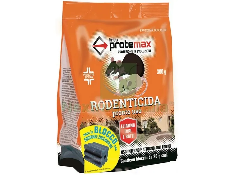 24PZ ESCA TOPICIDA BLOCCO PARAFFINATO BF gr. 300 — Disinfestazione e controllo nocivi — rif. FERX.VIT51584
