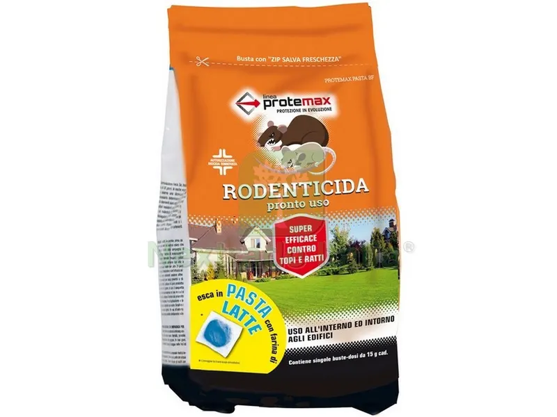 8PZ ESCA TOPICIDA IN PASTA BLU 1 busta kg. 1,53 (buste dosi da gr. 15) — Disinfestazione e controllo nocivi — rif. FERX.VIT54011