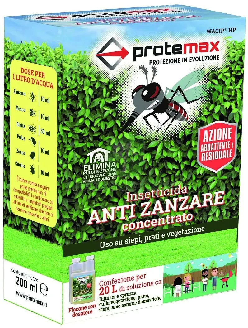 Disabituante per Animali Antizanzare Concentrato ml. 200 — Protezione piante e sementi — rif. FERX.VIT57588 Disabituante per Animali Antizanzare Concentrato ml. 200 — Protezione piante e sementi — rif. FERX.VIT57588