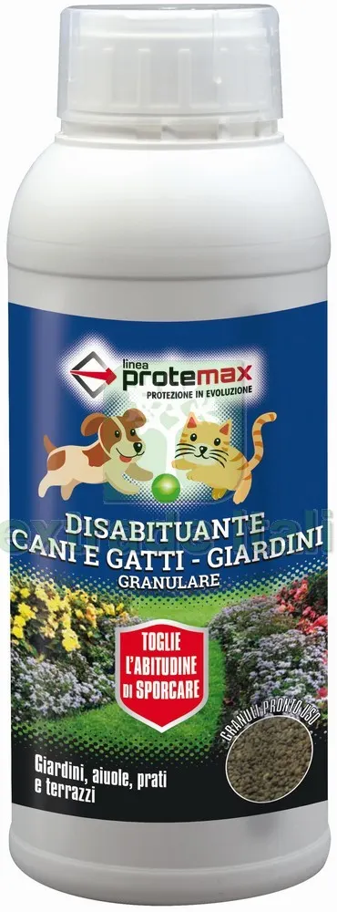 6PZ DISABITUANTE CANI E GATTI GRANULARE lt. 1 — Protezione piante e sementi — rif. FERX.VIT55219 6PZ DISABITUANTE CANI E GATTI GRANULARE lt. 1 — Protezione piante e sementi — rif. FERX.VIT55219