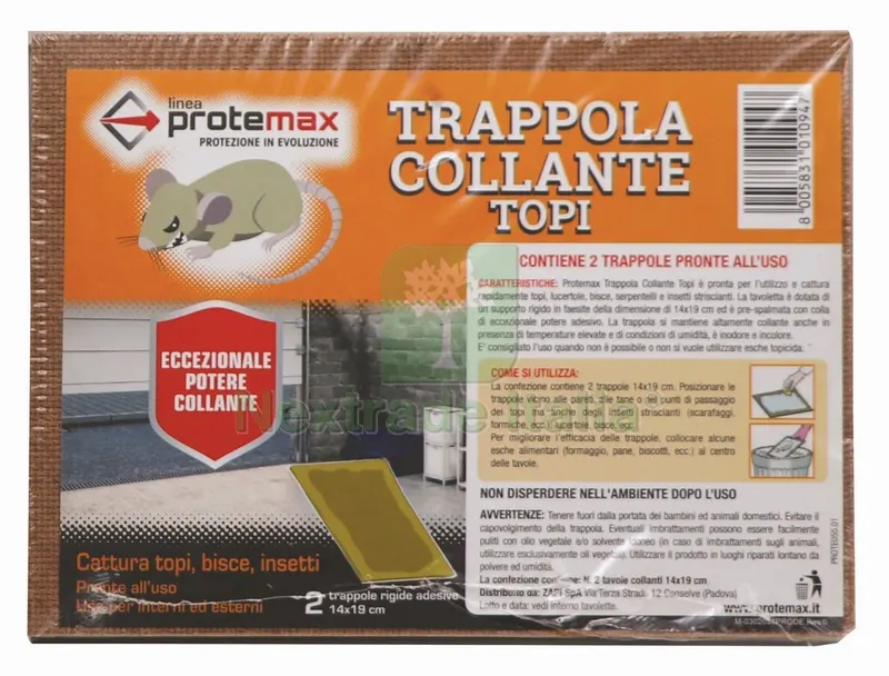 TRAPPOLA TAVOLETTA TOPI MINY BLISTER PZ 2 cm.15x20 — Protezione piante e sementi — rif. FERX.VIT55225 TRAPPOLA TAVOLETTA TOPI MINY BLISTER PZ 2 cm.15x20 — Protezione piante e sementi — rif. FERX.VIT55225