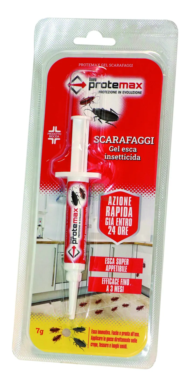 12PZ Esca GEL Scarafaggi con Siringa gr. 5 — Protezione piante e sementi — rif. FERX.VIT49012