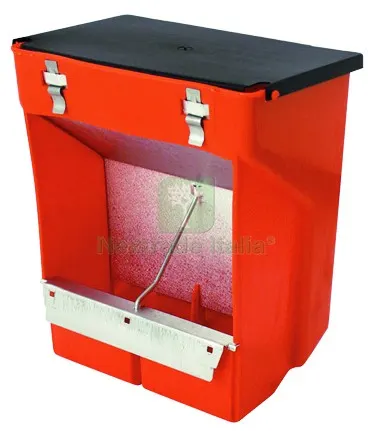 Mangiatoia Tramoggia per Conigli a 2 Scomparti con Coperchio cm. 23x13x26 h — Mangimi e alimentazione — rif. FERX.VIT59591