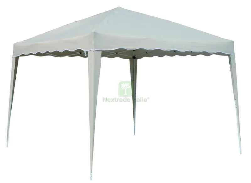 Gazebo Ortensia Pieghevole mt. 3x3 - Ecrù — Gazebo e strutture giardino — rif. FERX.VIT43767 Gazebo Ortensia Pieghevole mt. 3x3 - Ecrù — Gazebo e strutture giardino — rif. FERX.VIT43767