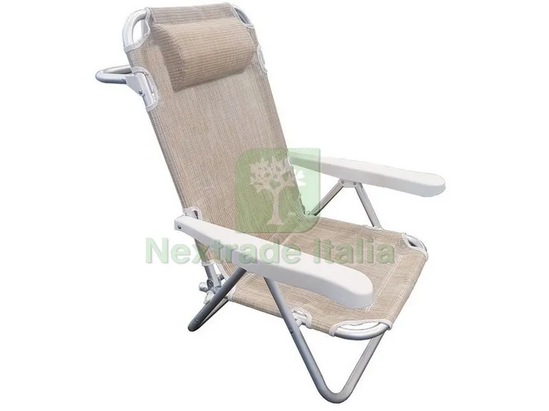 Spiaggina Reclinabile Comfort 5 Posizioni cm. 61x53x81 h col. Assortiti — Tempo libero outdoor — rif. FERX.VIT43760