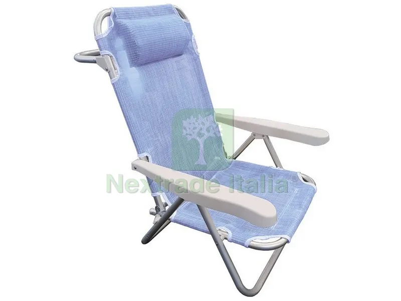 Spiaggina Reclinabile Comfort 5 Posizioni cm. 61x53x81 h col. Assortiti — Tempo libero outdoor — rif. FERX.VIT43760 — foto 2
