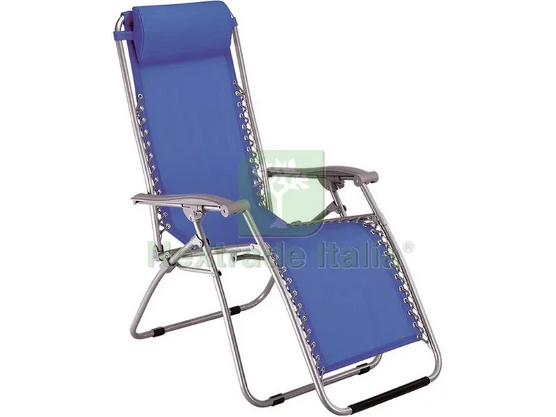 2PZ Sdraio Reclinabile Virtus cm. 65x90/165x113 h col. Blu — Tempo libero outdoor — rif. FERX.VIT43754