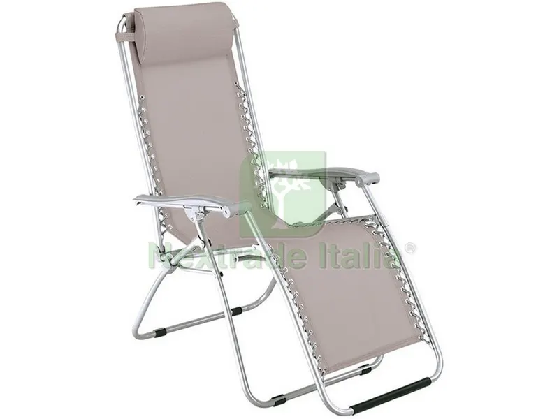 2PZ Sdraio Reclinabile Virtus cm. 65x90/165x113 h col. Ecr¨ — Tempo libero outdoor — rif. FERX.VIT43755