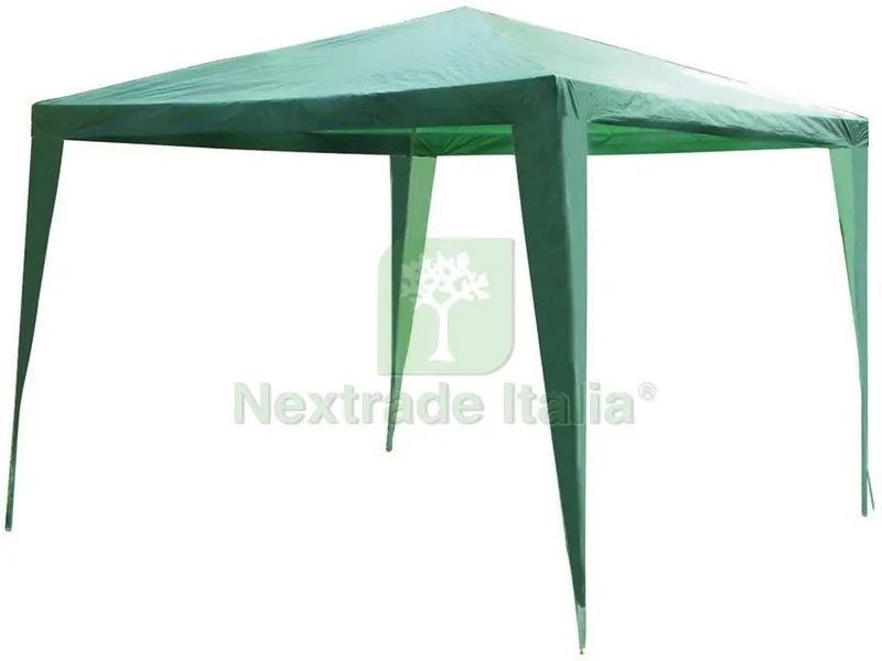 GAZEBO GELSOMINO mt. 3x3x2,5 h col. Verde — Gazebo e strutture giardino — rif. FERX.VIT24503