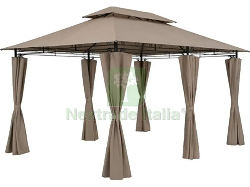 GAZEBO KASSY mt. 3x4x2,6 h col. Ecr¨ scuro — Gazebo e strutture giardino — rif. FERX.VIT51183 GAZEBO KASSY mt. 3x4x2,6 h col. Ecr¨ scuro — Gazebo e strutture giardino — rif. FERX.VIT51183