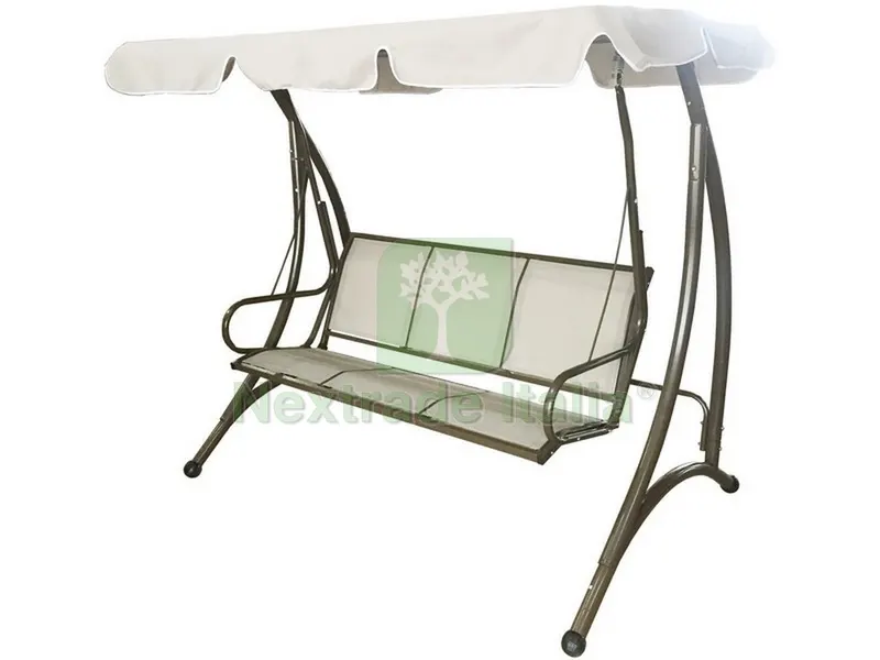 Dondolo Kuta a 3 Posti cm. 194x119x170 h col. Ecr¨ — Tempo libero outdoor — rif. FERX.VIT48730 Dondolo Kuta a 3 Posti cm. 194x119x170 h col. Ecr¨ — Tempo libero outdoor — rif. FERX.VIT48730