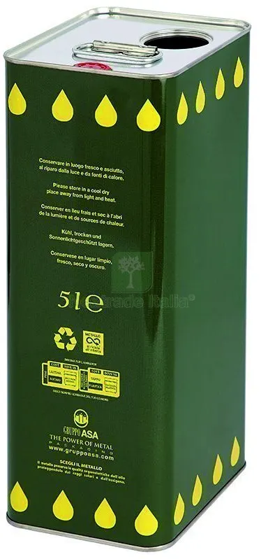 12PZ Lattina per Olio Senza Tappo cm. 12x15x31,5 h lt. 5 con doppio foro — Scarichi e sifoni — rif. FERX.VIT57653 12PZ Lattina per Olio Senza Tappo cm. 12x15x31,5 h lt. 5 con doppio foro — Scarichi e sifoni — rif. FERX.VIT57653