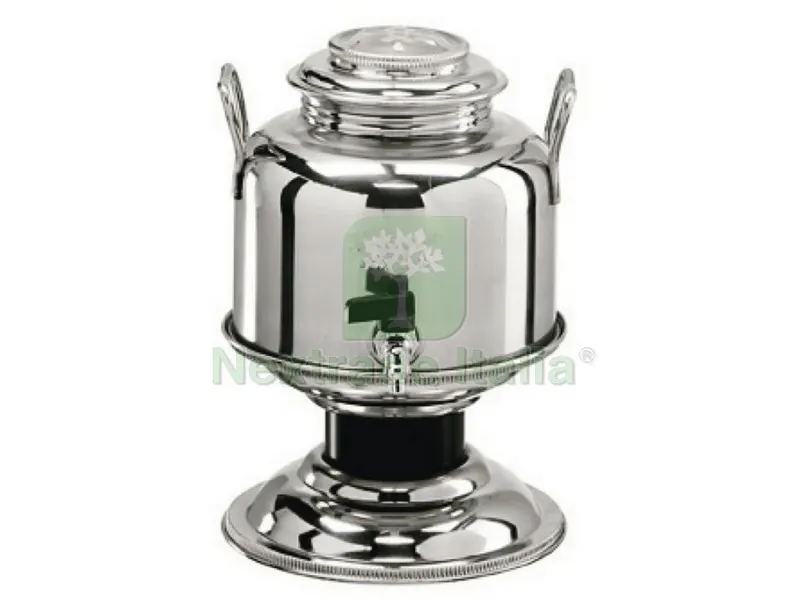 BIDONE PER OLIO CON RUBINETTO E BASE IN ACCIAIO 'JOLLY' lt. 5 — Rubinetti e valvole — rif. FERX.VIT33826