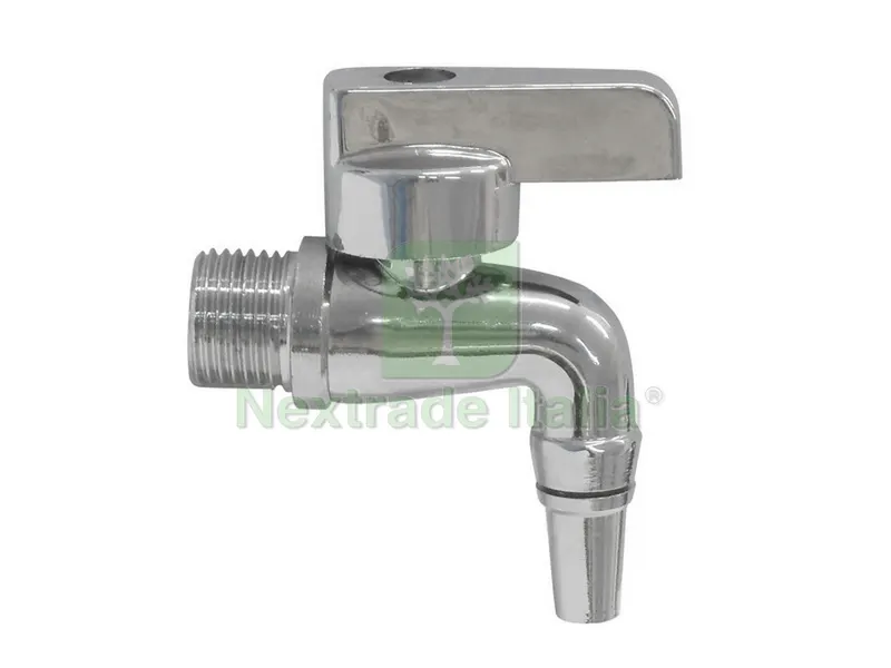 10PZ RUBINETTO PER BIDONI ALIMENTARI IN OTTONE CROMATO mis. 1/2 — Rubinetti e valvole — rif. FERX.VIT29541
