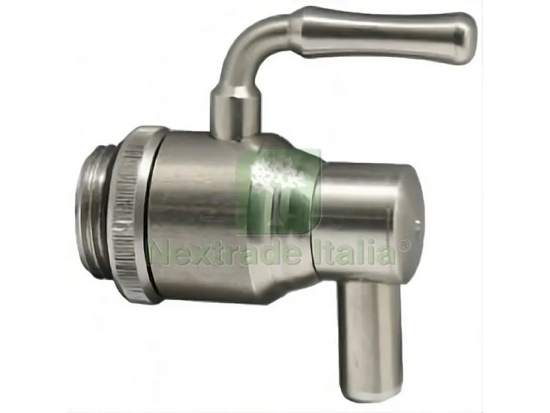 RUBINETTO PER BIDONI OLIO INOX A LEVA SALVAGOCCIA E GHIERA mis. 1/2 — Rubinetti e valvole — rif. FERX.VIT54279 RUBINETTO PER BIDONI OLIO INOX A LEVA SALVAGOCCIA E GHIERA mis. 1/2 — Rubinetti e valvole — rif. FERX.VIT54279