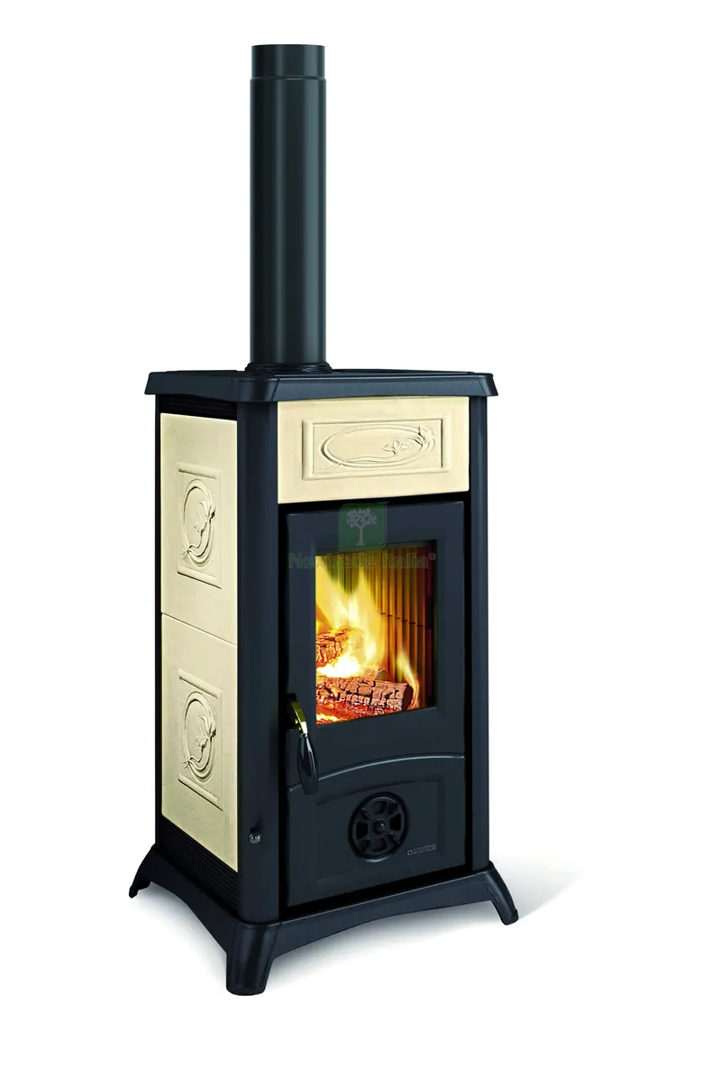 La Nordica STUFA A LEGNA GEMMA 5.0 Col. Liberty Panna — Stufe e camini — rif. FERX.VIT59688