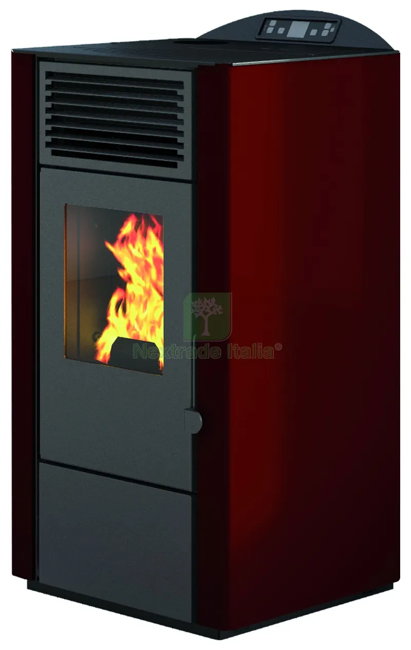 STUFA A PELLET LORY -KW 9,5 CON TELECOMANDO Col. Rosso — Stufe e camini — rif. FERX.VIT57600 STUFA A PELLET LORY -KW 9,5 CON TELECOMANDO Col. Rosso — Stufe e camini — rif. FERX.VIT57600
