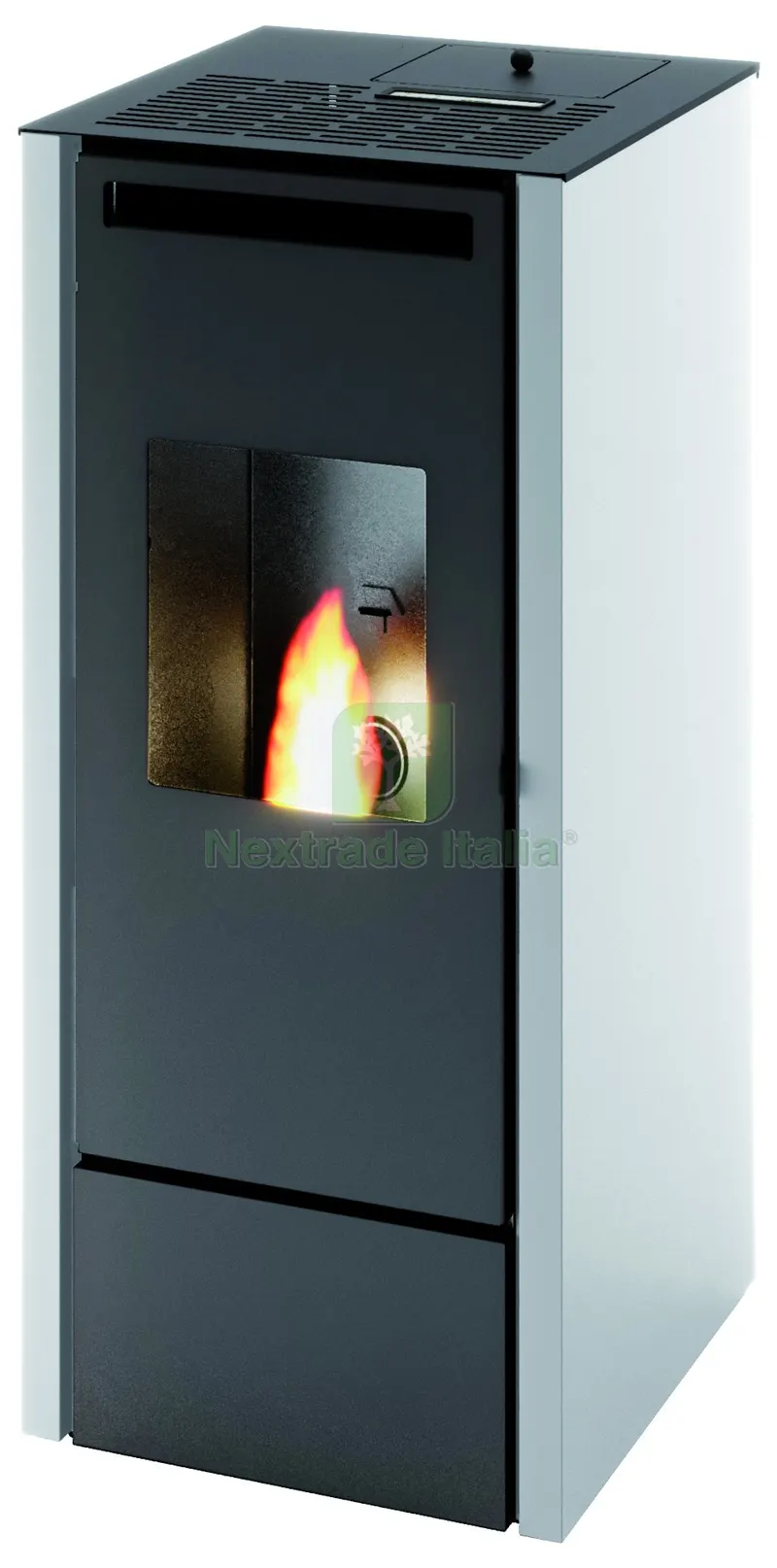 Stufa a Pellet Cinzia -KW 11 con Telecomando Col. Bianco — Stufe e camini — rif. FERX.VIT57602 Stufa a Pellet Cinzia -KW 11 con Telecomando Col. Bianco — Stufe e camini — rif. FERX.VIT57602