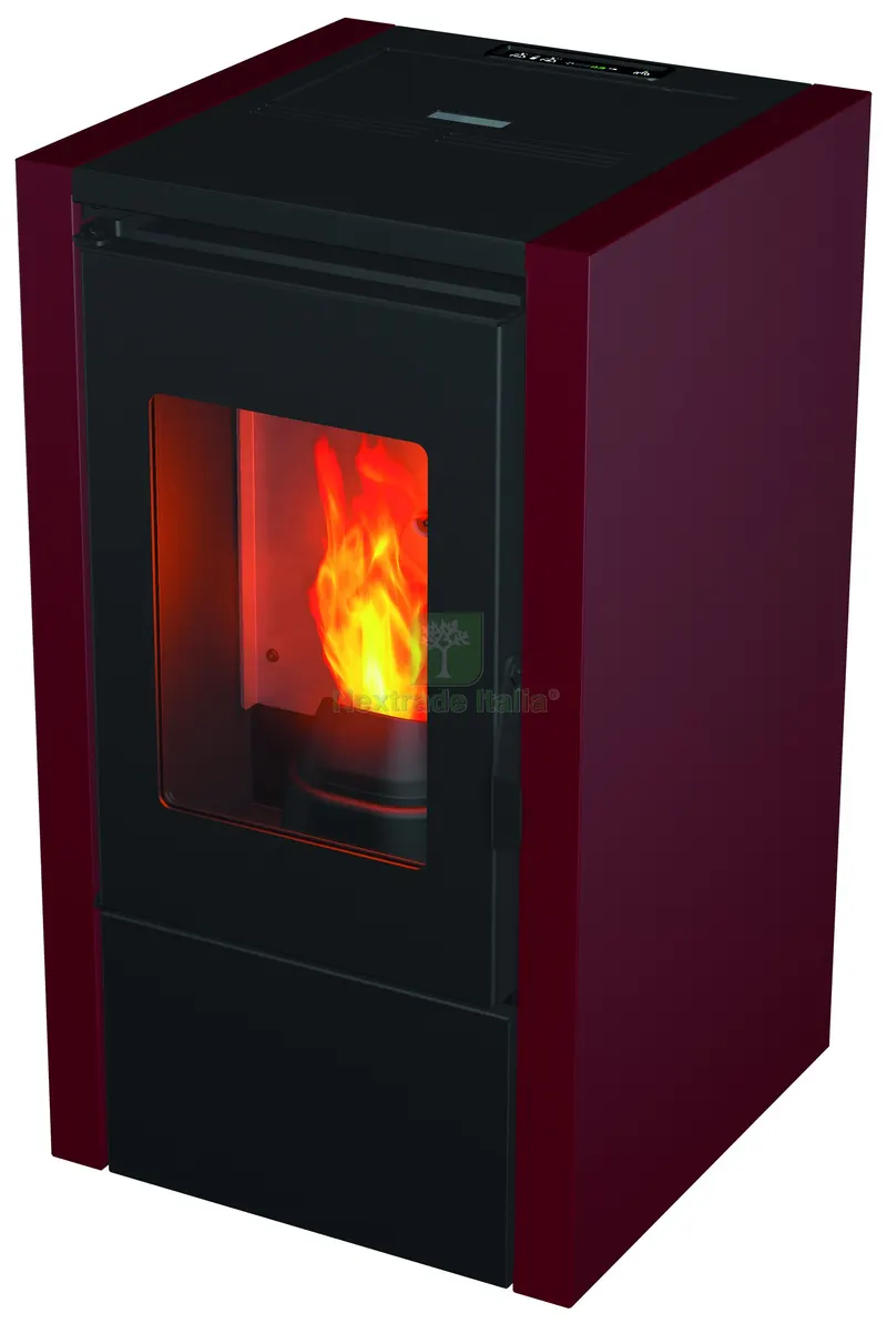 Stufa a Pellet Little 6 - KW 6,2 Col. Bordeaux — Stufe e camini — rif. FERX.VIT59919 Stufa a Pellet Little 6 - KW 6,2 Col. Bordeaux — Stufe e camini — rif. FERX.VIT59919