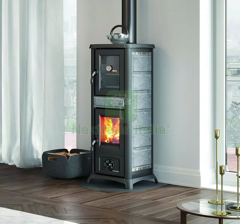 La Nordica STUFA A LEGNA GEMMA FORNO 5.0 Col. Pietra Naturale — Stufe e camini — rif. FERX.VIT56757 La Nordica STUFA A LEGNA GEMMA FORNO 5.0 Col. Pietra Naturale — Stufe e camini — rif. FERX.VIT56757