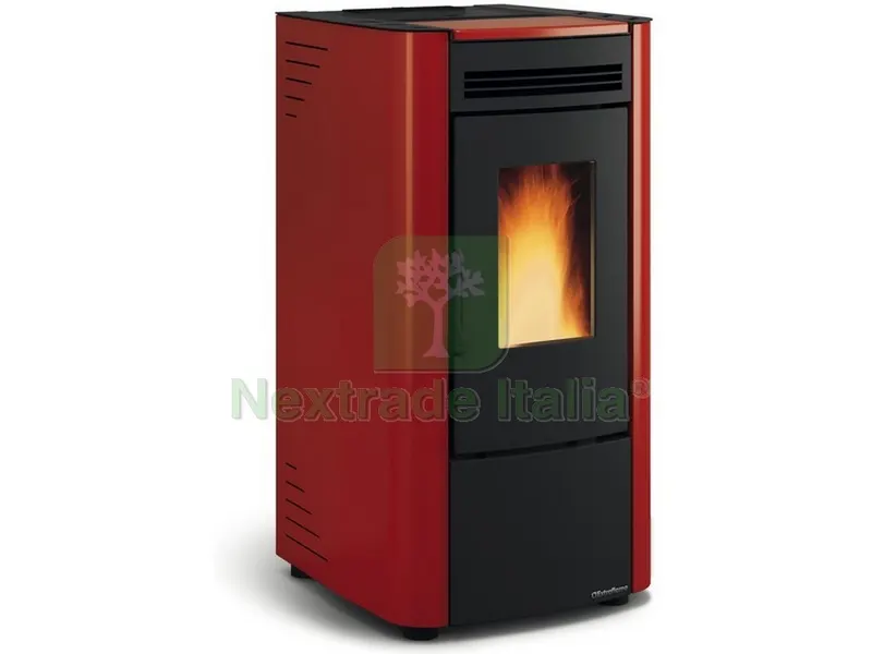 Extraflame STUFA A PELLET KETTY EVO 2.0 Col. Bordeaux — Stufe e camini — rif. FERX.VIT50526 Extraflame STUFA A PELLET KETTY EVO 2.0 Col. Bordeaux — Stufe e camini — rif. FERX.VIT50526