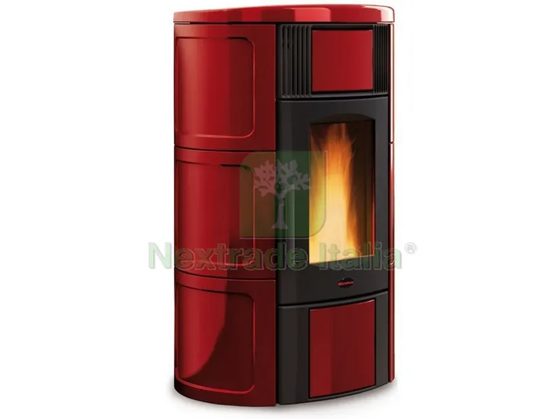 Extraflame TERMOSTUFA A PELLET ISIDE IDRO H15 Col. Bordeaux — Stufe e camini — rif. FERX.VIT53409 — foto 2