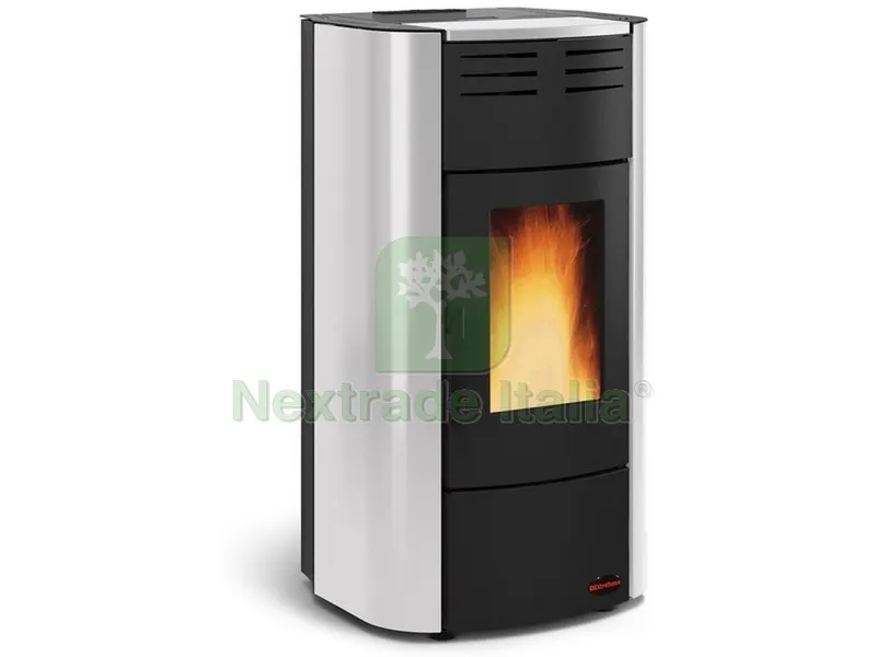 Extraflame TERMOSTUFA A PELLET RAFFAELLA IDRO H15 Col. Grigio Luce — Stufe e camini — rif. FERX.VIT53911 — foto 2