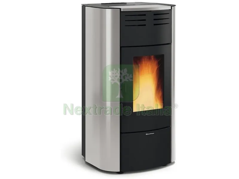 Extraflame TERMOSTUFA A PELLET RAFFAELLA IDRO H18 Col. Grigio Luce — Stufe e camini — rif. FERX.VIT53910 — foto 2