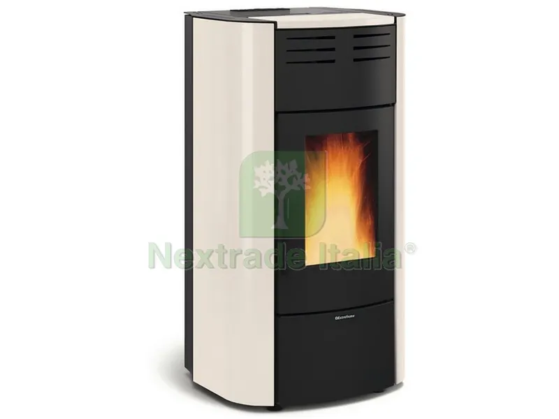 Extraflame TERMOSTUFA A PELLET RAFFAELLA IDRO H18 Col. Avorio — Stufe e camini — rif. FERX.VIT50532