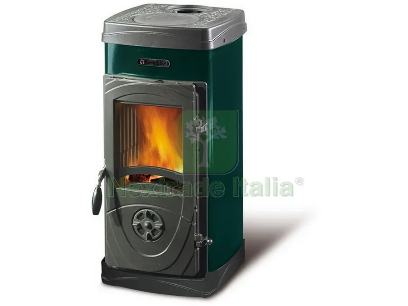 La Nordica STUFA A LEGNA SUPER JUNIOR Col. Verde — Stufe e camini — rif. FERX.VIT53411