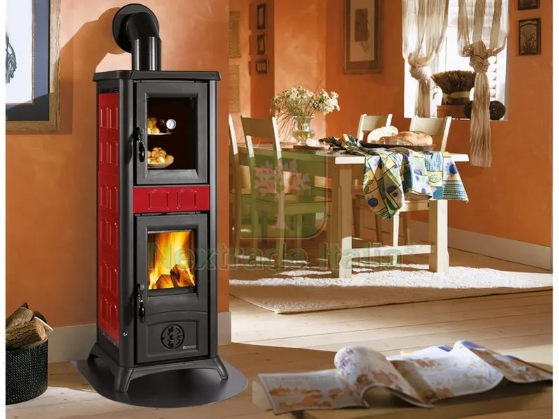 La Nordica STUFA A LEGNA GEMMA FORNO Col. Elegance Bordeaux — Stufe e camini — rif. FERX.VIT53884