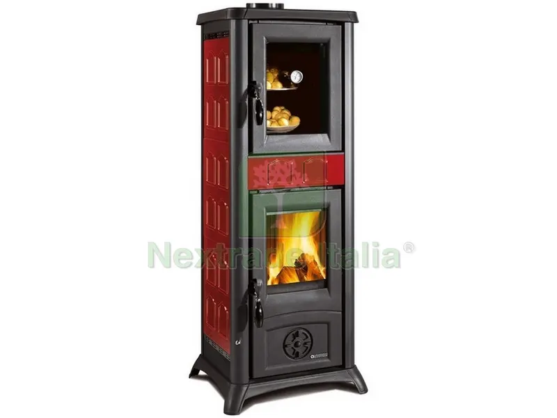 La Nordica STUFA A LEGNA GEMMA FORNO Col. Elegance Bordeaux — Stufe e camini — rif. FERX.VIT53884 — foto 2