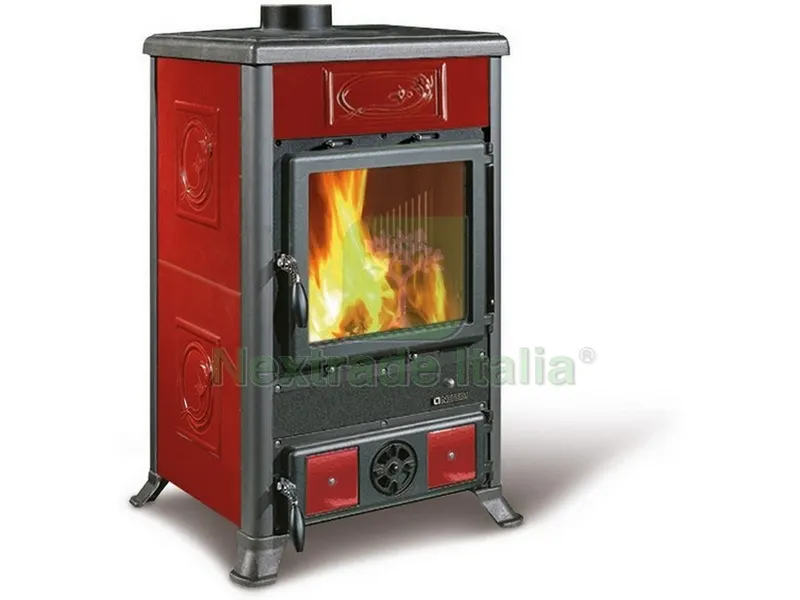 La Nordica STUFA A LEGNA ROSSELLA R1 BII Col. Liberty Bordeaux — Stufe e camini — rif. FERX.VIT49545