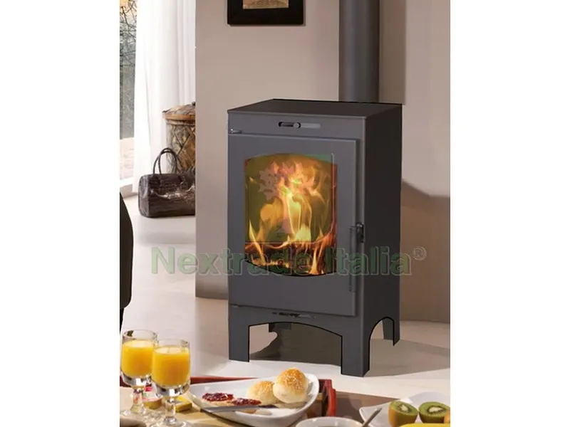 Stufa a Legna Lugano col. Antracite — Stufe e camini — rif. FERX.VIT51249 Stufa a Legna Lugano col. Antracite — Stufe e camini — rif. FERX.VIT51249