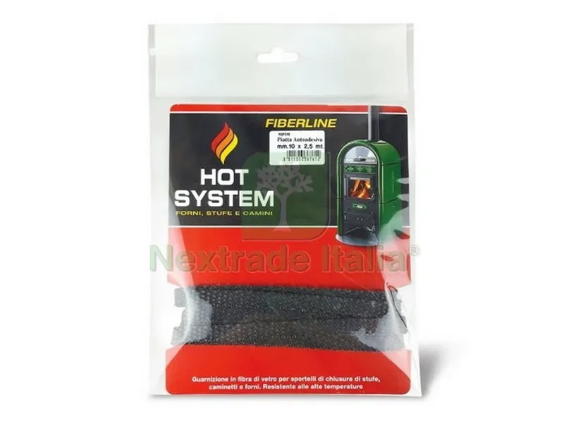 6PZ Guarnizione Autoadesiva Piatta per Stufa MM. 10X2,5 MT. — Guarnizioni e tenute — rif. FERX.VIT45808 6PZ Guarnizione Autoadesiva Piatta per Stufa MM. 10X2,5 MT. — Guarnizioni e tenute — rif. FERX.VIT45808