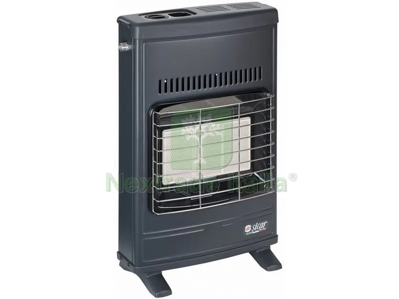 STUFA AD INFRAROSSI METANO VENTILATA A PARETE 4.200 W Col. Grigio — Pompe — rif. FERX.VIT54494 STUFA AD INFRAROSSI METANO VENTILATA A PARETE 4.200 W Col. Grigio — Pompe — rif. FERX.VIT54494
