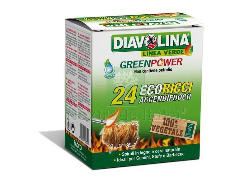 Accendifuoco Green Power Eco-Ricci 24 accensioni — Tempo libero outdoor — rif. FERX.VIT49476 Accendifuoco Green Power Eco-Ricci 24 accensioni — Tempo libero outdoor — rif. FERX.VIT49476